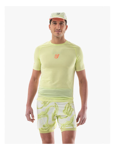 Compressport Trail Racing SS Tshirt Men - Shadow Lime