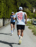 Compressport Playera Hombre Running Training IRONMAN 2026 - White/Neon Red
