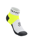 Compressport Ultra Trail Low Socks White/Safe Yellow