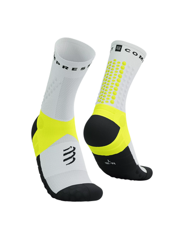 Compressport Ultra Trail Socks White/Safe Yellow