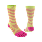 Calcetas deportivas Injinji Women's Ultra Run Crew Melon