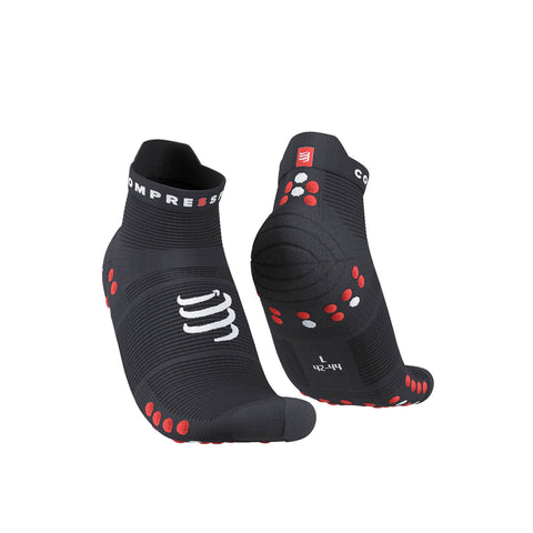 Compressport Pro Racing Socks V4.0 Run Low Black/Red